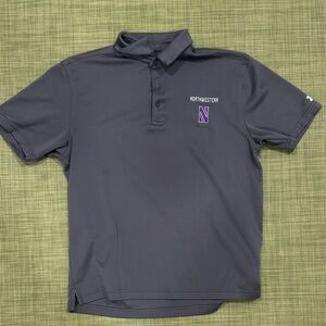 Northwestern Gray Polo Shirt
